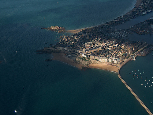 Aerial photo of Saint Malo